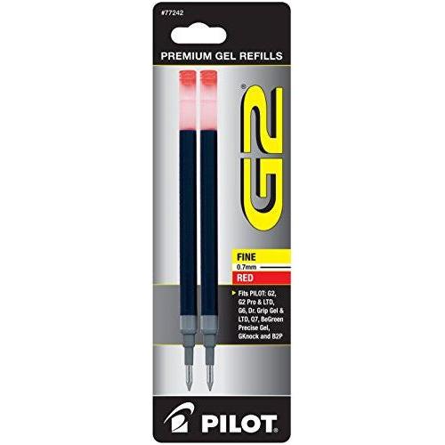REFILL GEL INK G2 FINE RED PQ.2
