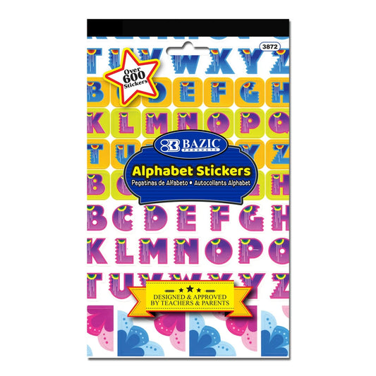 Alphabet Sticker Book 600 pc