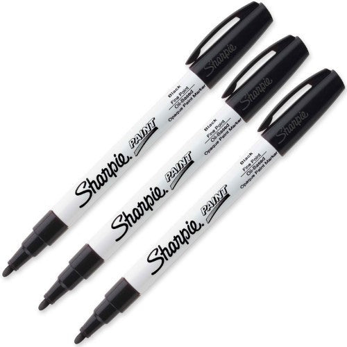 SHARPIE OIL BASE PAINT MARKER BLACK FINE