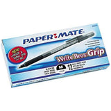 PAPER MATE GRIP BALL PEN MEDIUM BLACK CJ.12