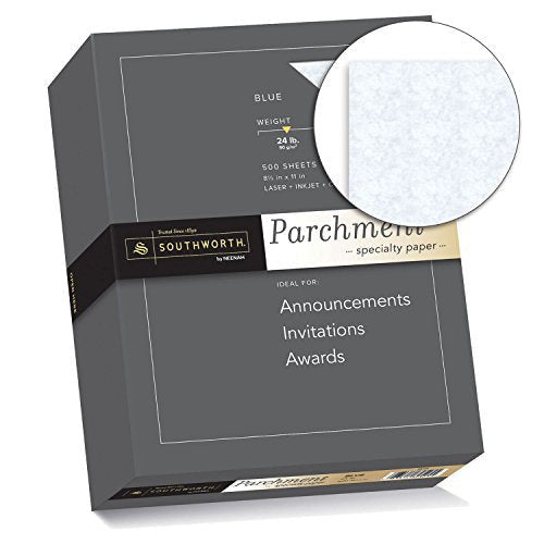PARCHMENT BLUE LETTER 24 LB CJ.500
