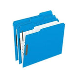 FOLDER LETTER BLUE 2 FASTENER BOX/50