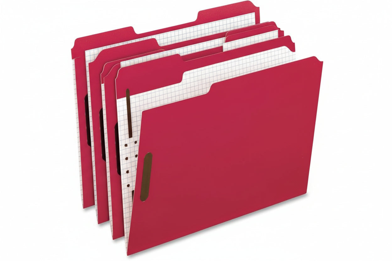 Folder | Letter | Red | 2 Fastener | Box 50F