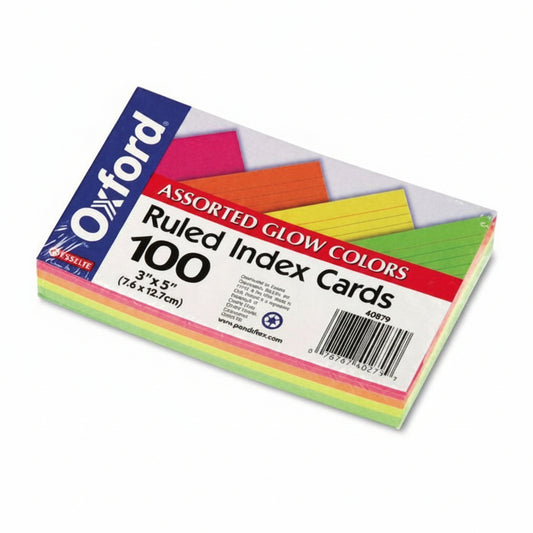 Index Card Ruled Neon 3" X 5" PQ.100 – imagen 1 - JA Riollano