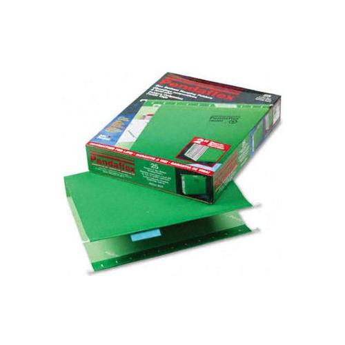 REINFORCED HANGING FOLDERS 2" BRIGHT GREEN