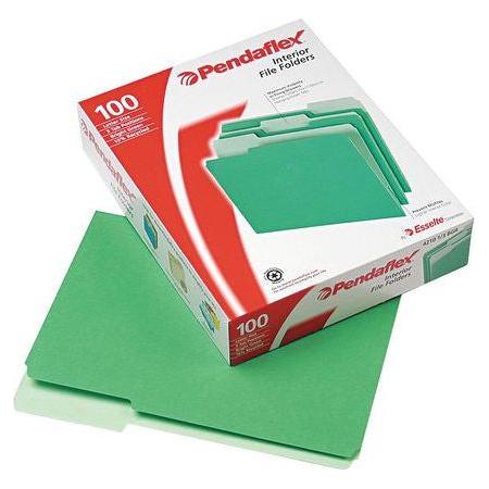 FOLDER INTERIOR LETTER BRIGHT GREEN BOX/100