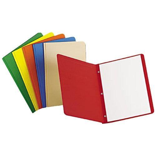 PAPER REPORT COVER W/CLIP LETTER ASST COLOR BOX/25
