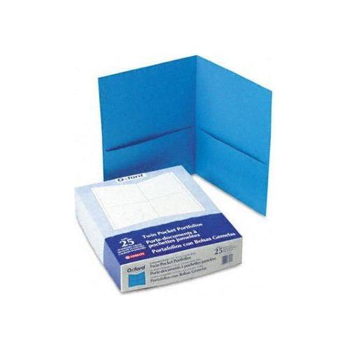 TWIN-POCKET PORTFOLIO PAPER LIGHT BLUE BOX/25