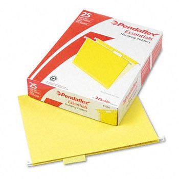 HANGING FOLDER LETTER YELLOW BOX/25