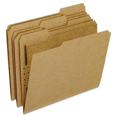 FOLDER KRAFT 1/3 LETTER 1 FASTENER BOX/50