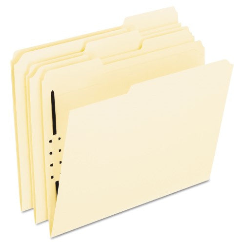 FOLDER MANILA 1/3 LETTER 1 FASTENER BOX/50