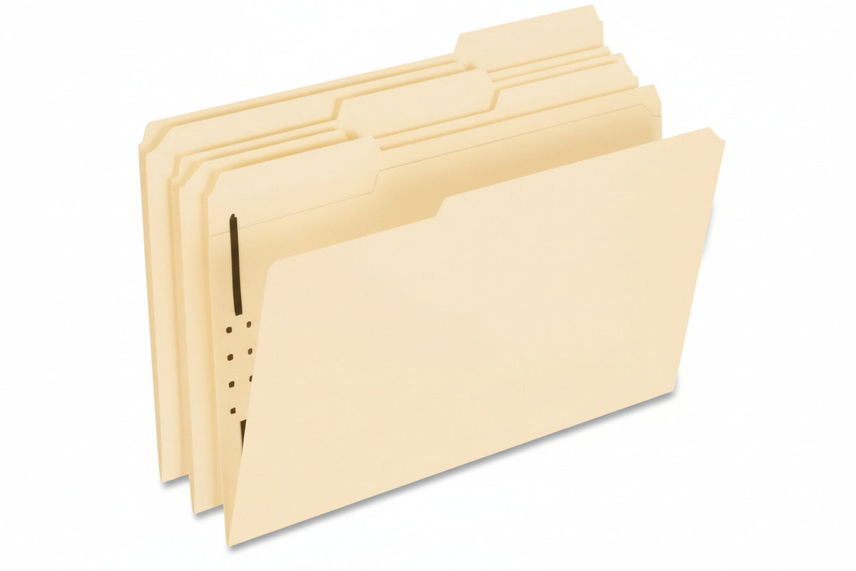 Folder Manila | 1/3 Legal | 1 Fastener | Box/50