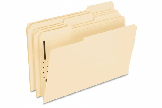 Folder Manila | 1/3 Legal | 1 Fastener | Box/50