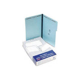 PRESSBOARD FOLDER LEGAL 2 FASTENER BLUE BOX/25