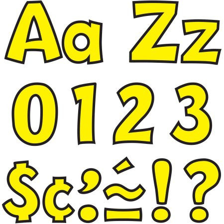 LETTERS CASUAL YELLOW PLAYFUL