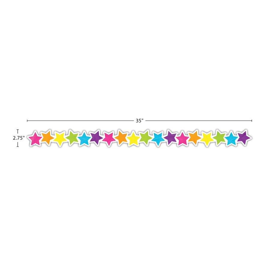 Brights 4Ever Stars Die-Cut Border Trim