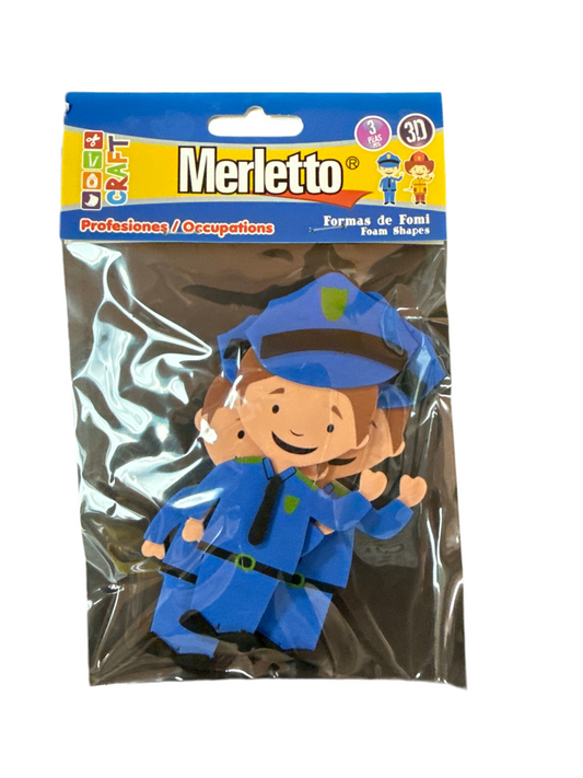 FORMAS FOAMY PROFESIONES POLICIA/BOMBEROS 3PCS