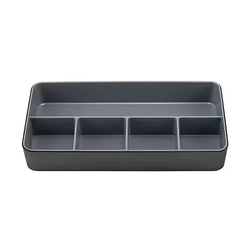 Fusion 5ComptmtDeskTray BLKGRY