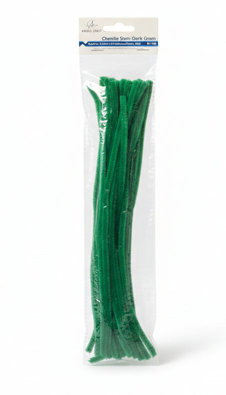 Chenille Stem | 25ct |Dark Green