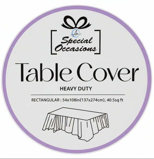 Table Cover | Heavy Duty | Rectangular | Lavander