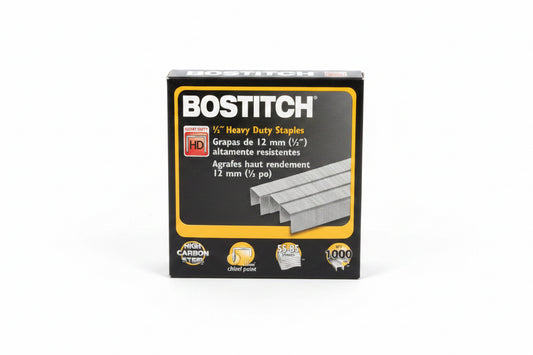 Bostitch 1/2" Heavy Duty Premium Staples Cj. 1000