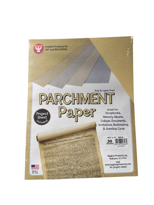 PARCHMENT PAPER GOLD 8.5X11 IN 30 SHEETS