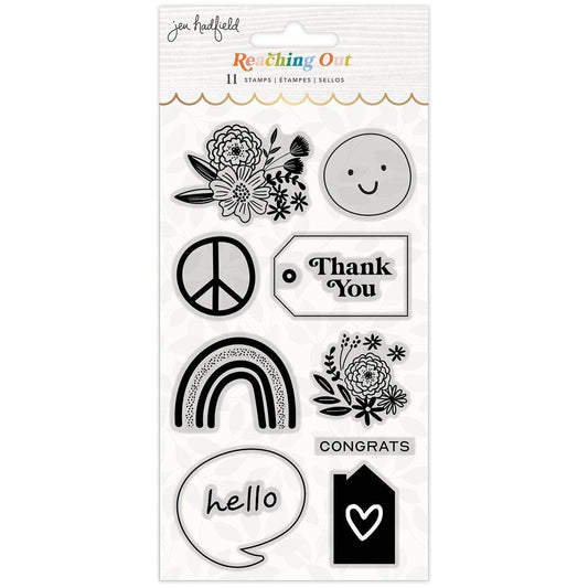 REACHING OUT ACRYLIC STAMPS 11PCS