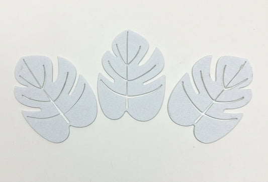 Felt Leaf White 10PCS