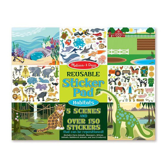 REUSABLE STICKER PAD - HABITATS