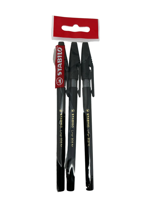 Pack con 3 bolígrafos Liner 808 tinta negra