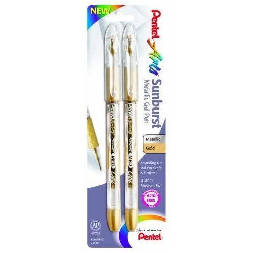 METALLIC GEL PEN GOLD MEDIUM PQ.2