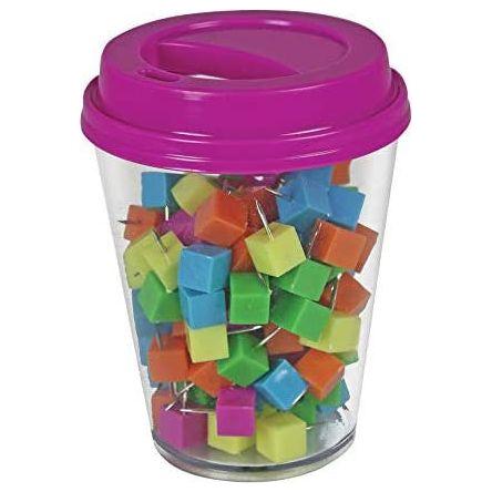 COFFEE CUP STORAGE WITH PUSH PINS