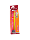 Graphite Pencils Neon Ergo HB#2 (3cs)