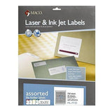 LABELS FILE FOLDER 2/3" X 3-7/16" ASST 750 PC