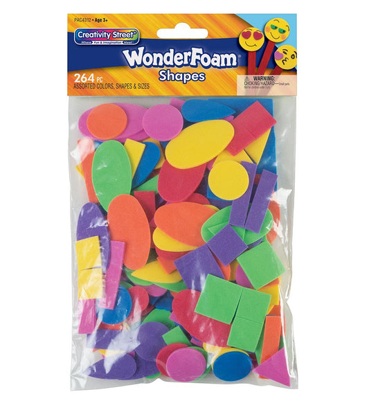 CREATIVITY STREET WONDER FOAM SHAPES 264PCS