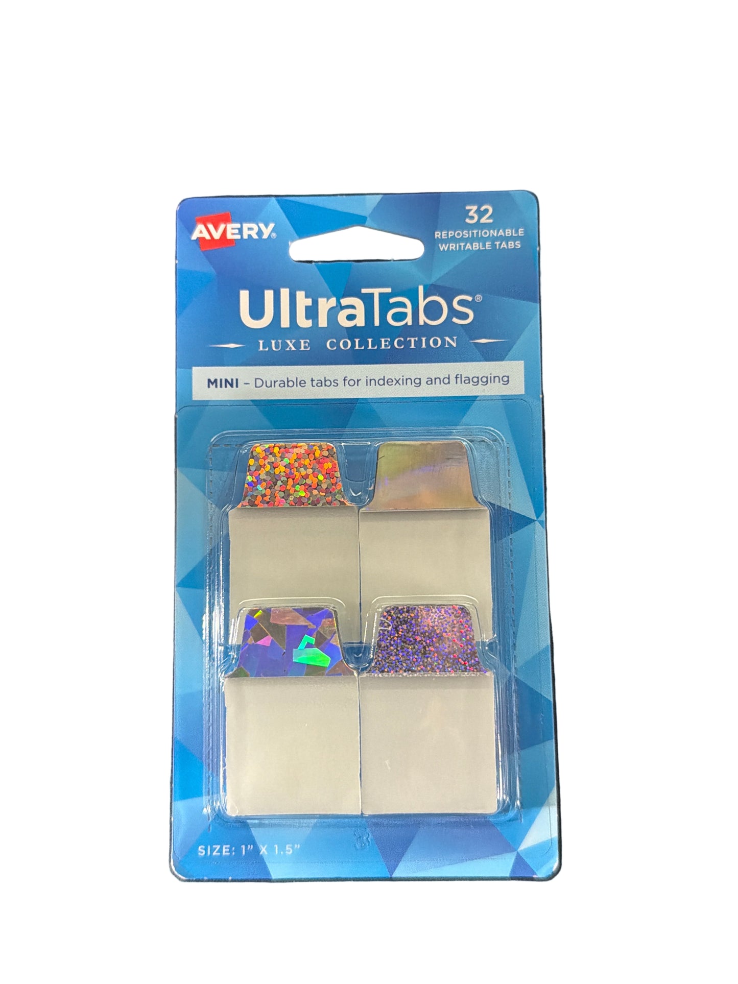 ULTRA TABS MINI 1"X1-1/2" ASSORTED COLOR 32 TABS