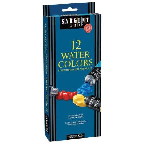 WATERCOLORS TUBE 12 COLORS