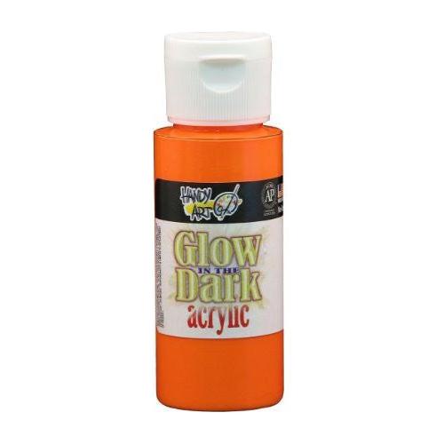 GLOW IN THE DARK ACRYLIC ORANGE 2OZ