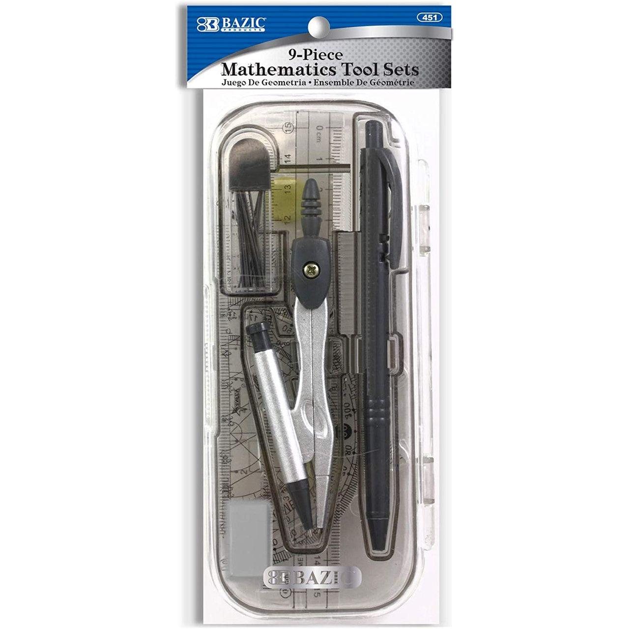 MATH TOOL SETS 9 PC