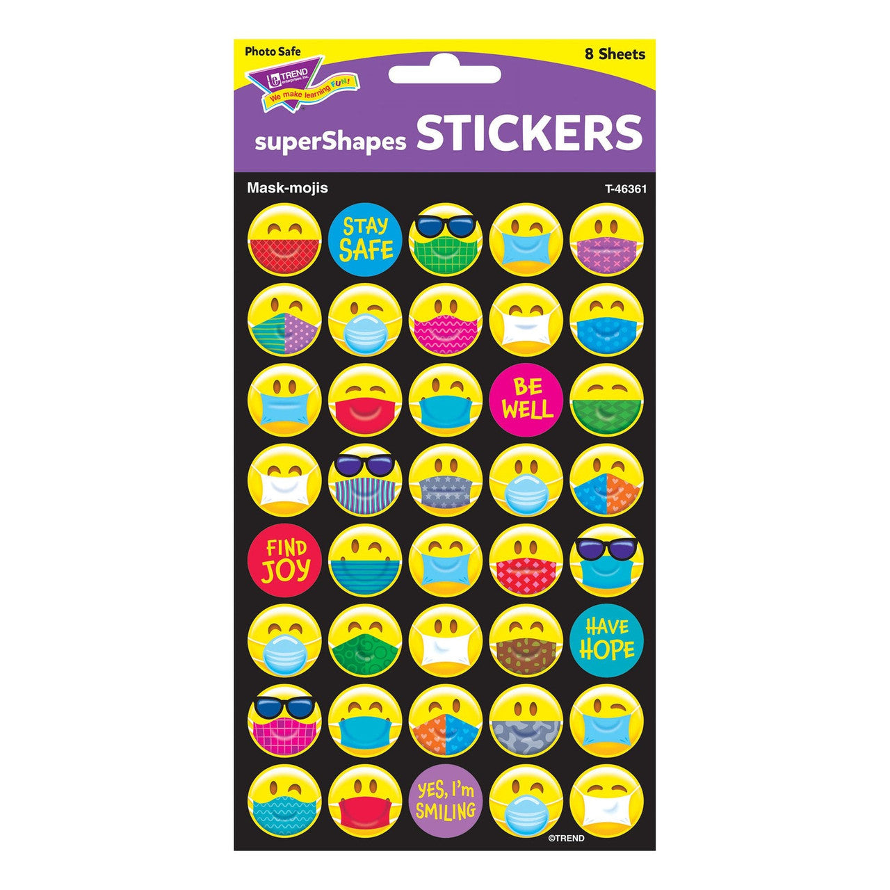 MASK-MOJIS SUPERSHAPES STICKER LARGE