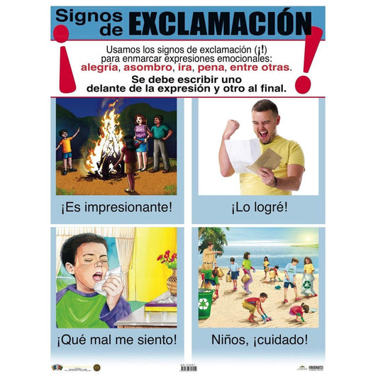 CARTEL SIGNOS DE EXCLAMACION