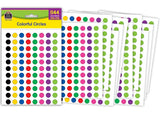 COLORFUL CIRCLES MINI STICKERS-VALUE PACK 1144PCS