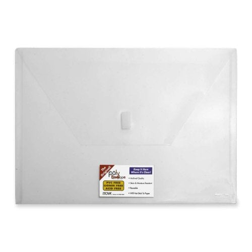 SOBRE PLASTICO CARTA C/VELCRO CLEAR