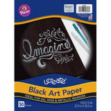BLACK DRAWING PAPER 9" X 12" 50 SHEETS