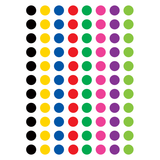 COLORFUL CIRCLES MINI STICKERS 528PK