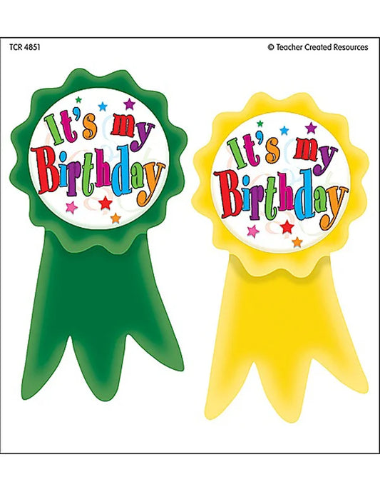 BIRTHDAY RIBBONS WEAR 'EM BADGES