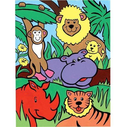PAINTING BY NUMBERS JUNGLE ANIMALS 10 PC