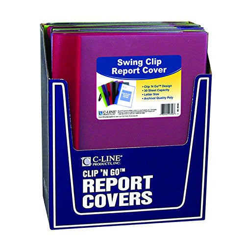 CLIP N GO REPORT COVER ASSORTED COLORS