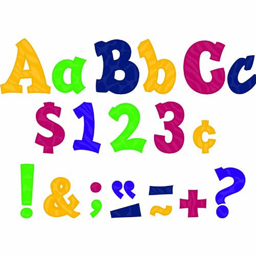 MULTICOLOR SASSY ANIMAL LETTER