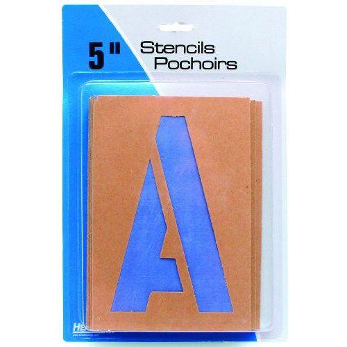 STENCIL LETTERS & NUMBERS 5"